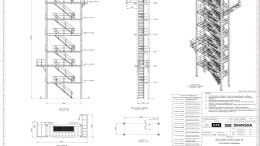 obra escalera de estructura B